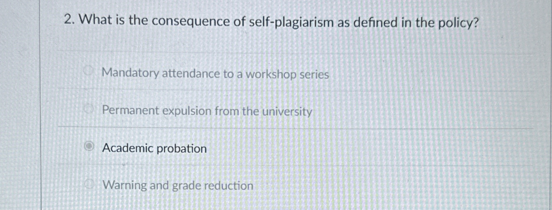 What is the consequence of self - plagiarism as