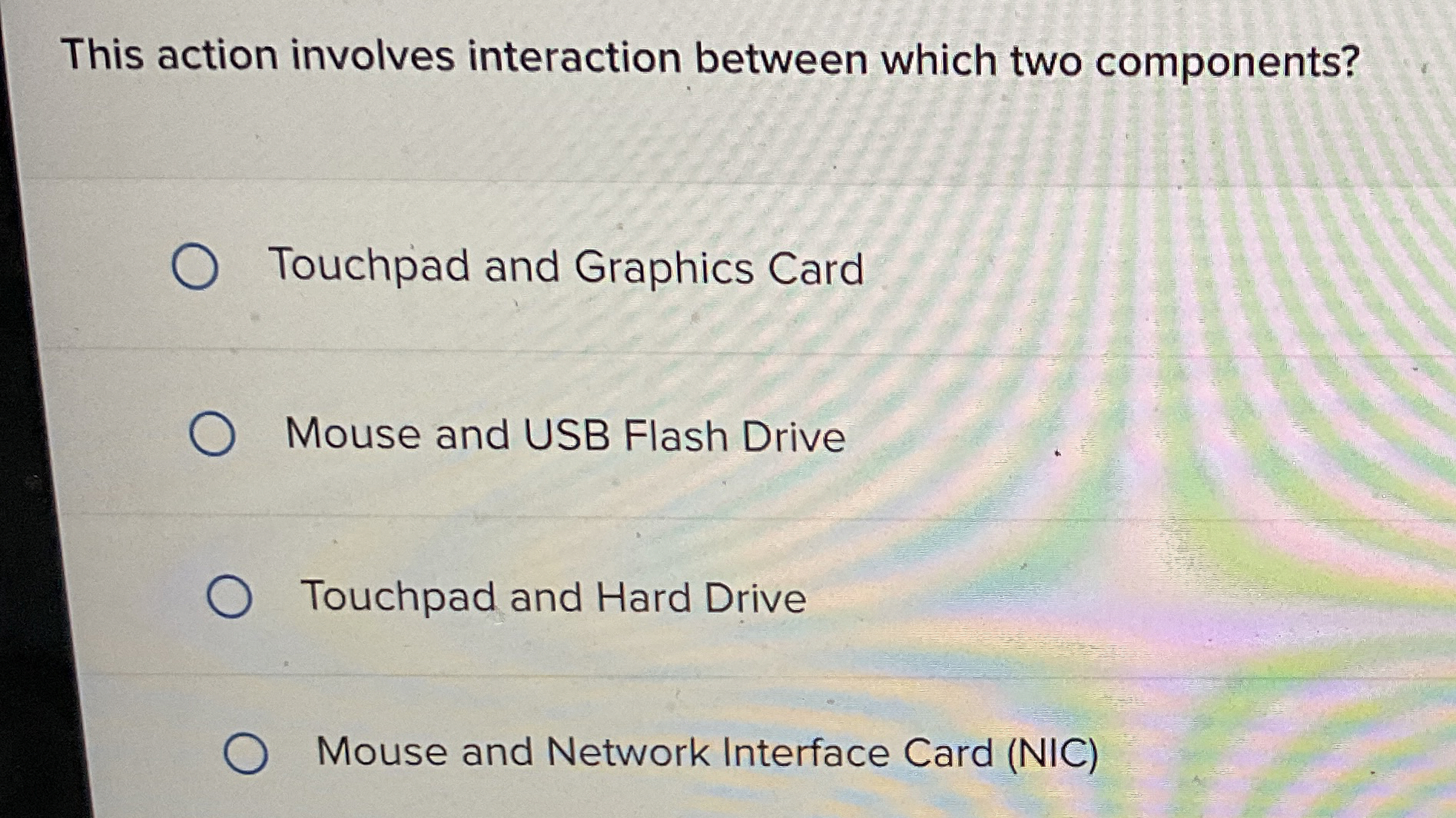 This action involves interaction between which