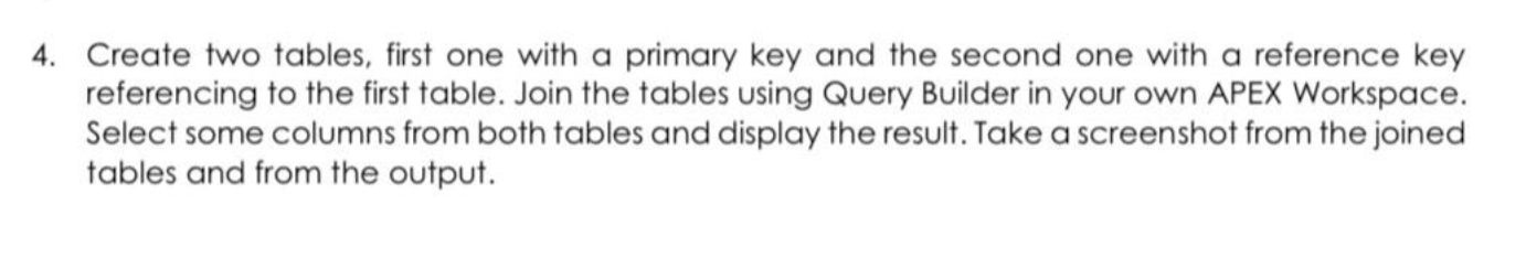 Create two tables, first one with a primary key