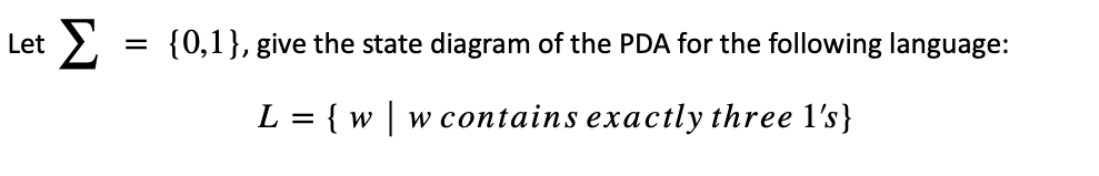 Let ? ? = { 0 , 1 } , give the state diagram of