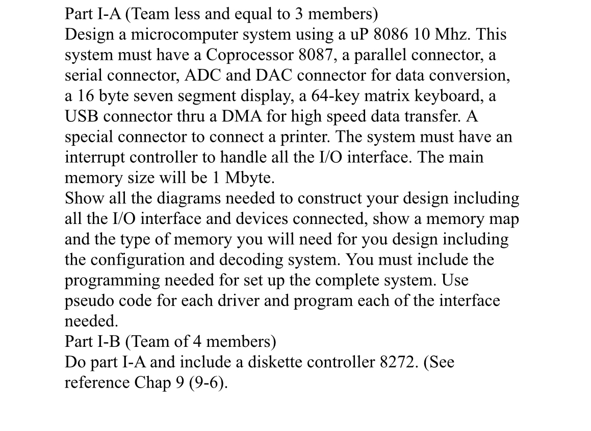 Need both parts, and show all connections with