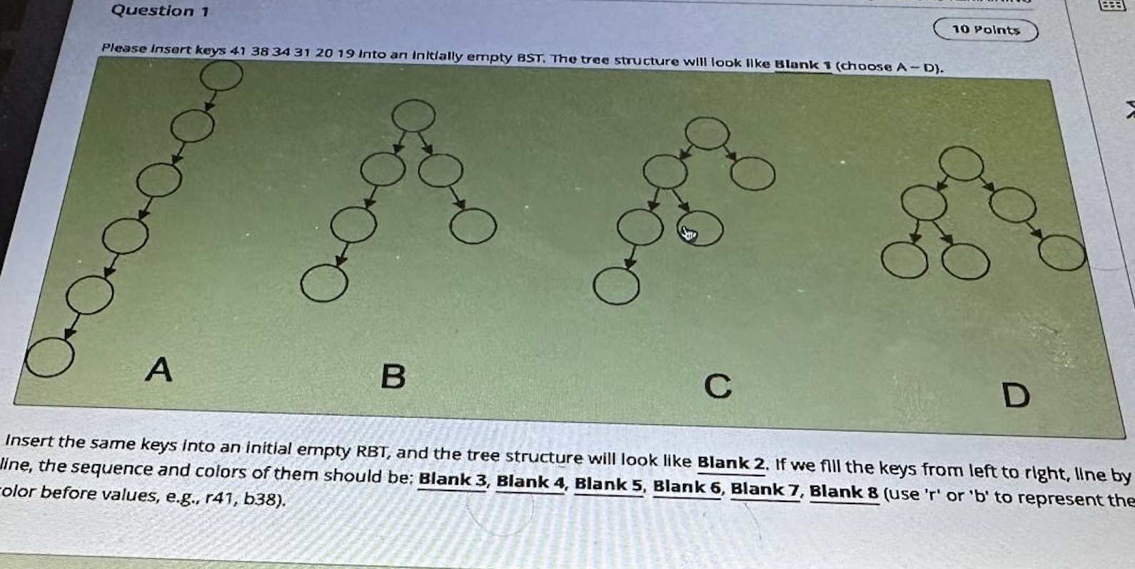 Please insort keys 4 1 3 8 3 4 3 1 2 0 1 9 into