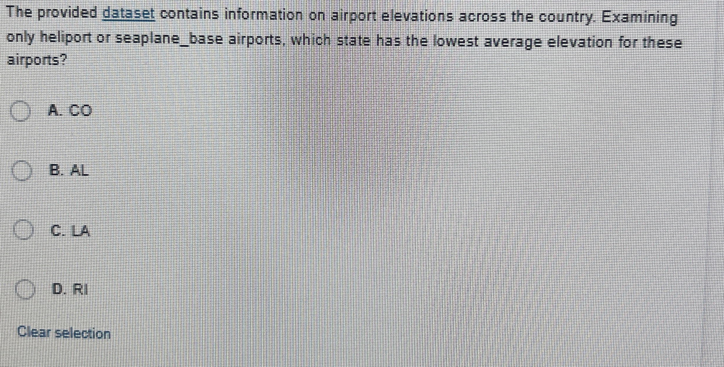 The provided dataset contains information on