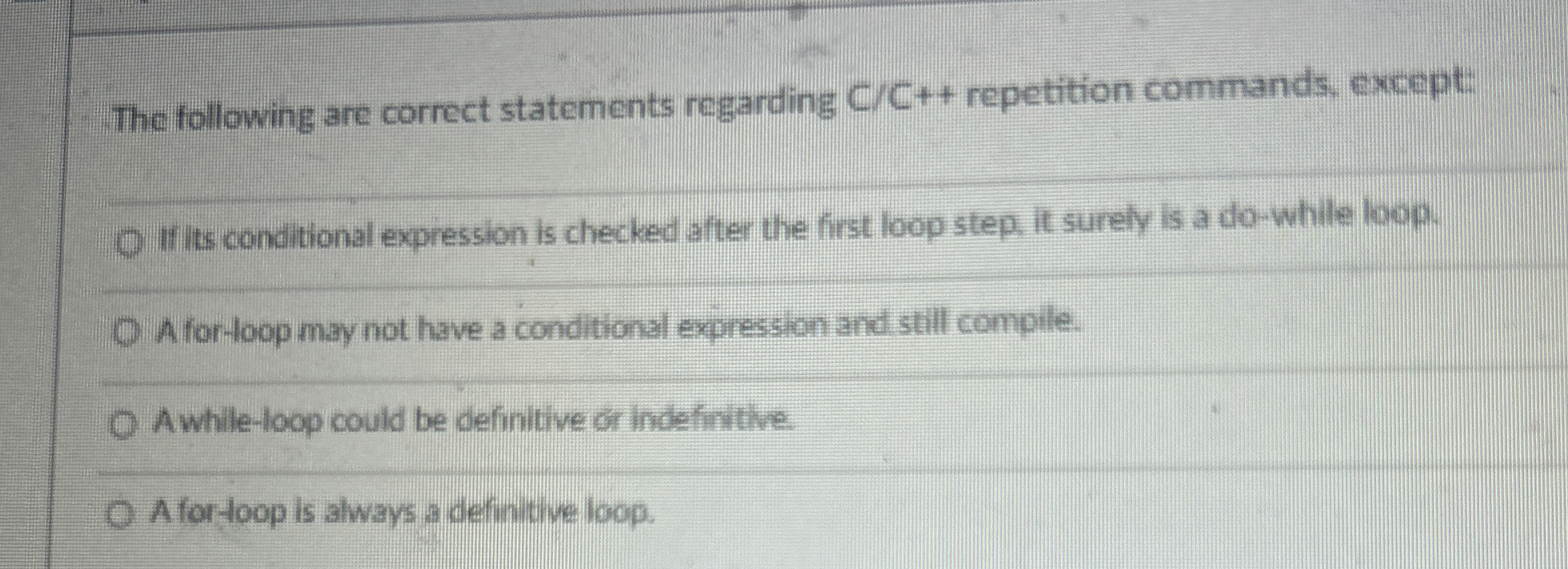 The following are correct statements regarding C