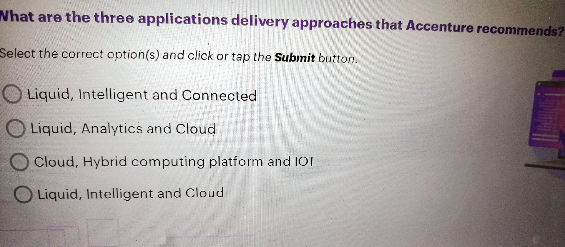 Nhat are the three applications delivery