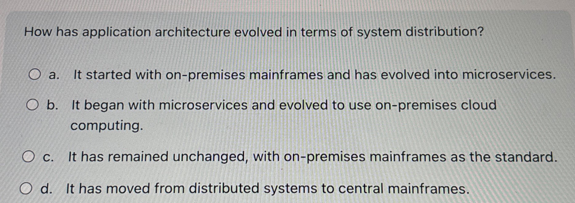 How has application architecture evolved in terms