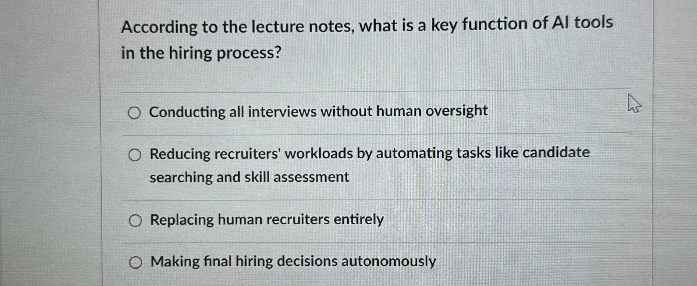 According to the lecture notes, what is a key