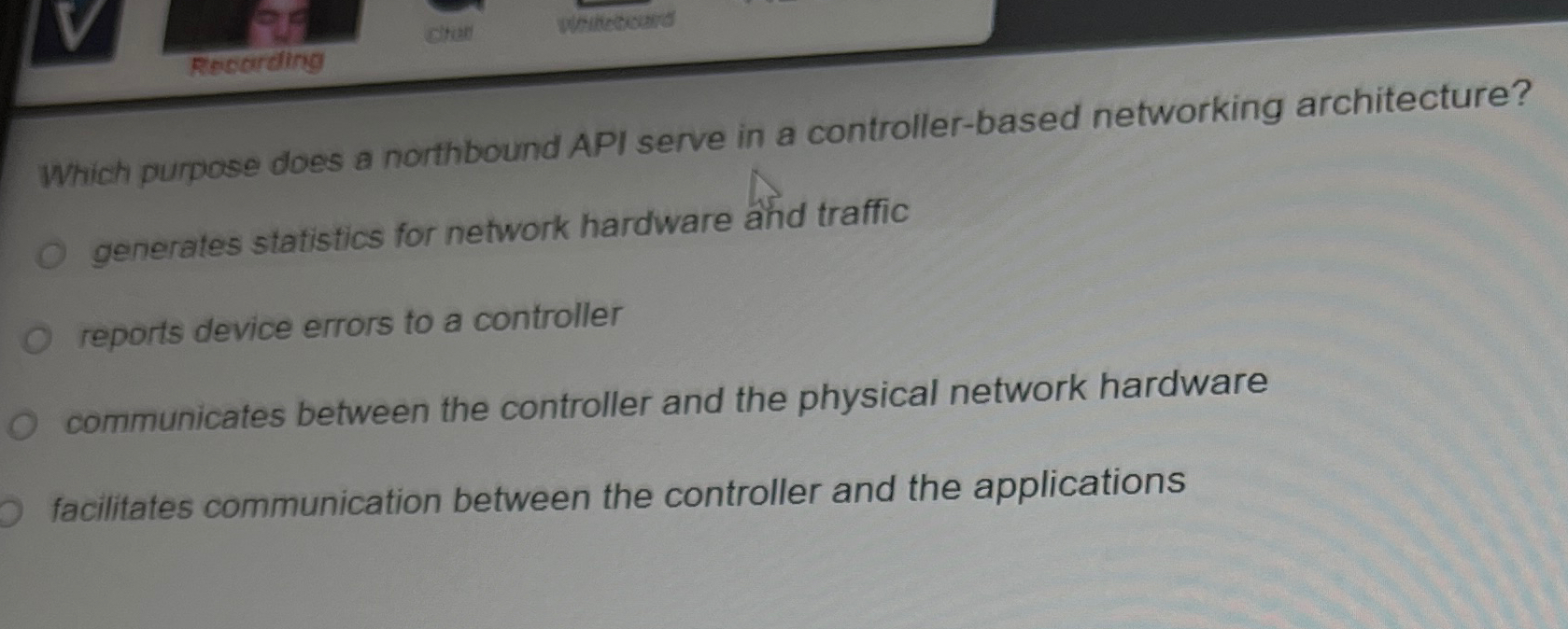 Which purpose does a northbound API serve in a