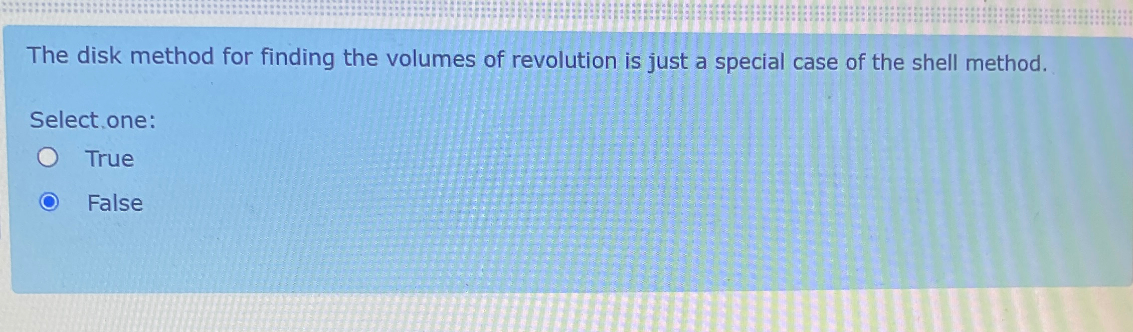 The disk method for finding the volumes of