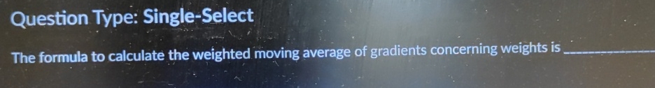 The formula to calculate the weighted moving