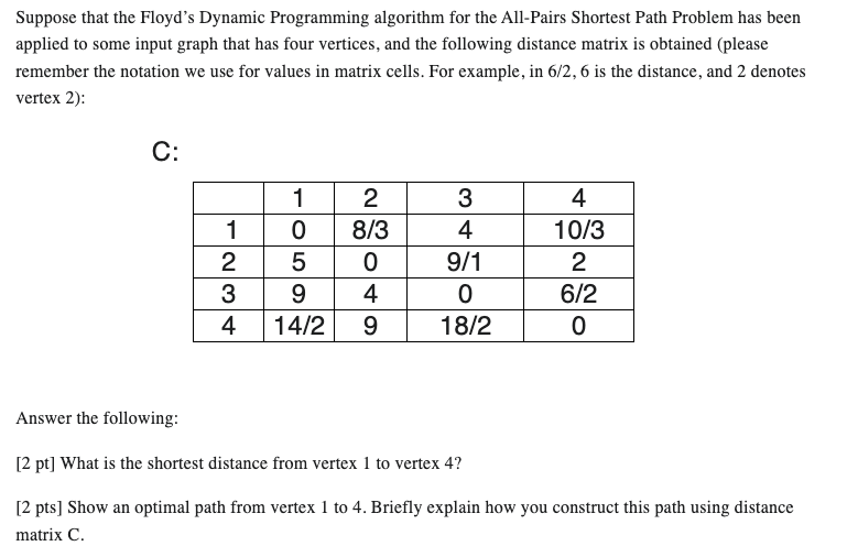 Suppose that the FlSuppose that the Floyd's
