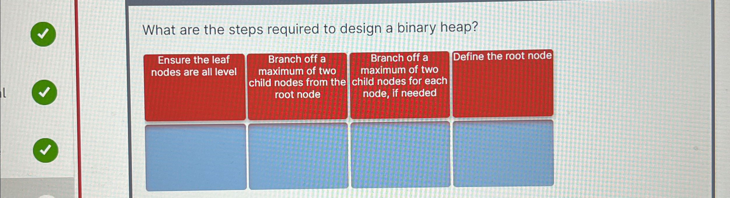 What are the steps required to design a binary