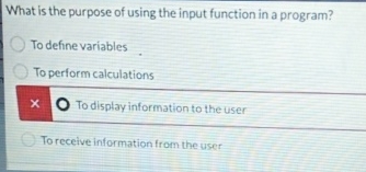 What is the purpose of using the input function