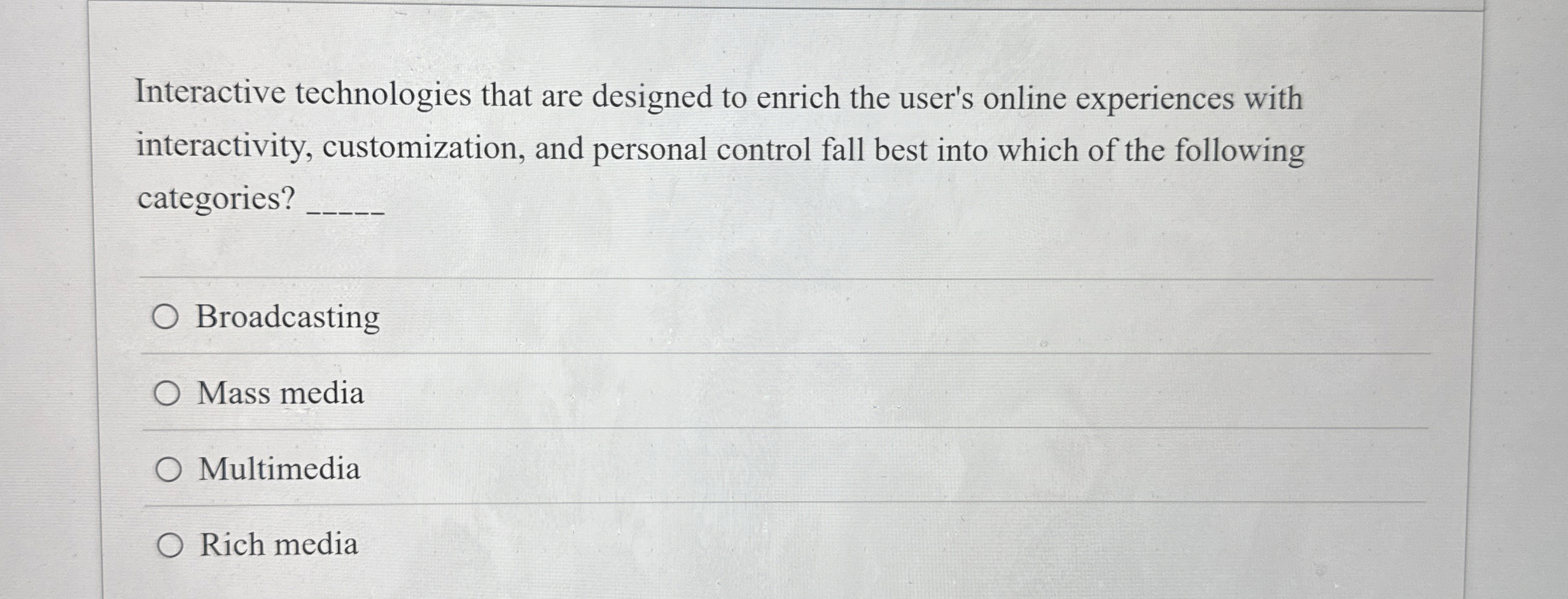 Interactive technologies that are designed to