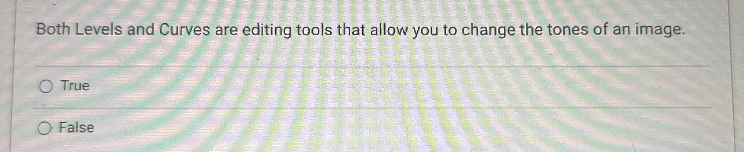 Both Levels and Curves are editing tools that