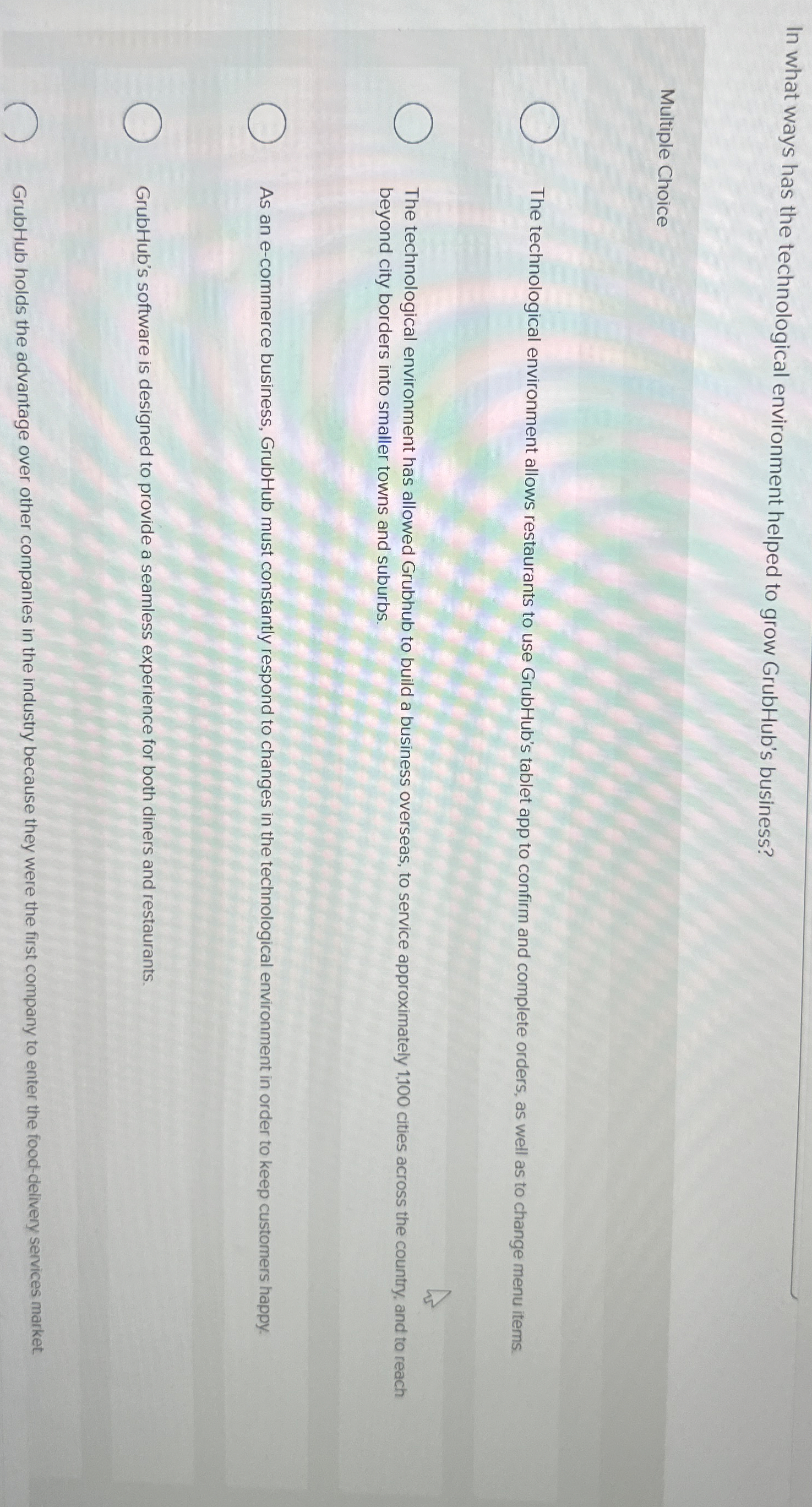 In what ways has the technological environment