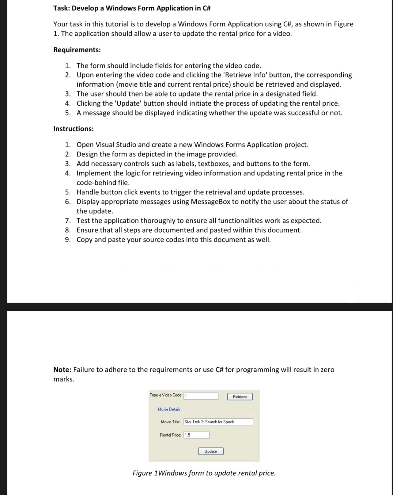 i just need the code of visual studio for the