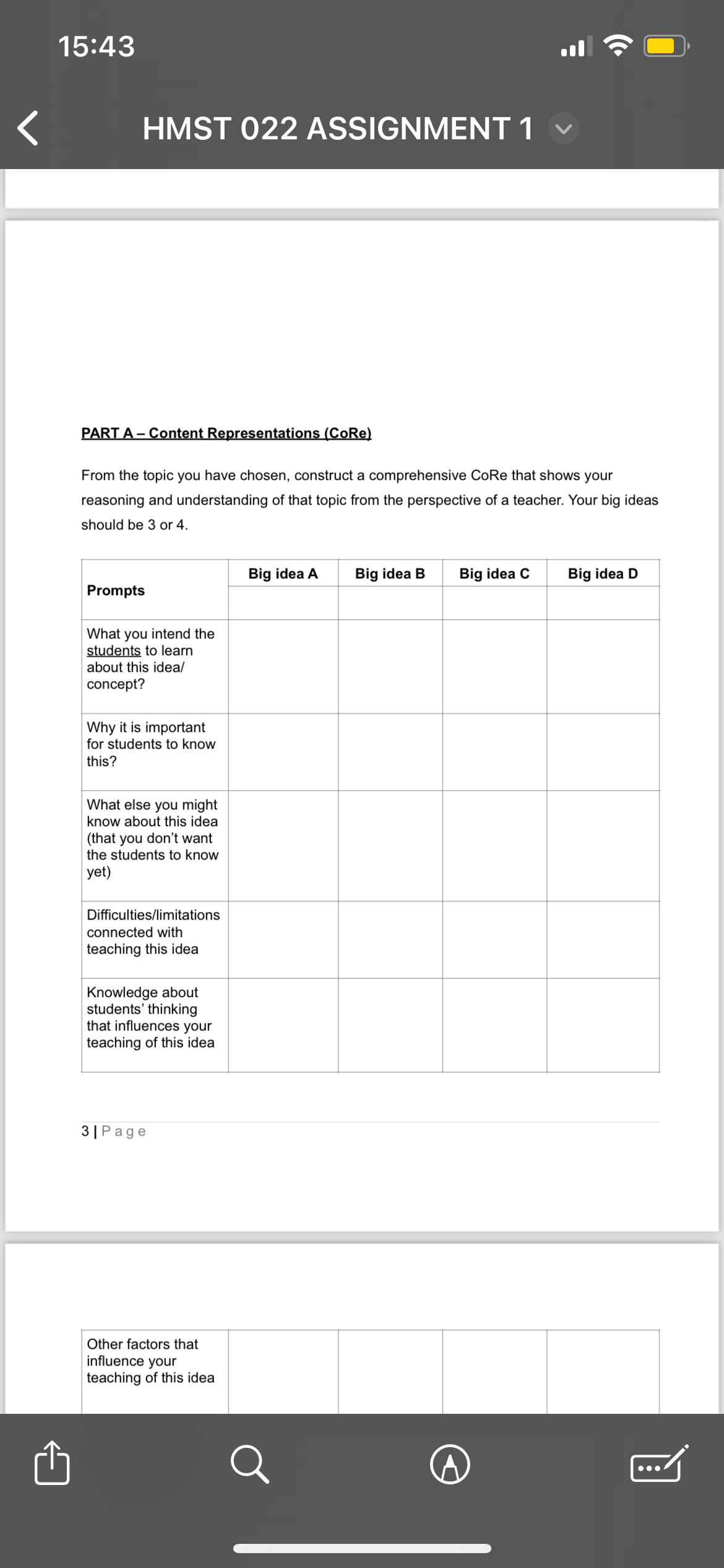 1 5 : 4 3 HMST 0 2 2 ASSIGNMENT 1 PART A -