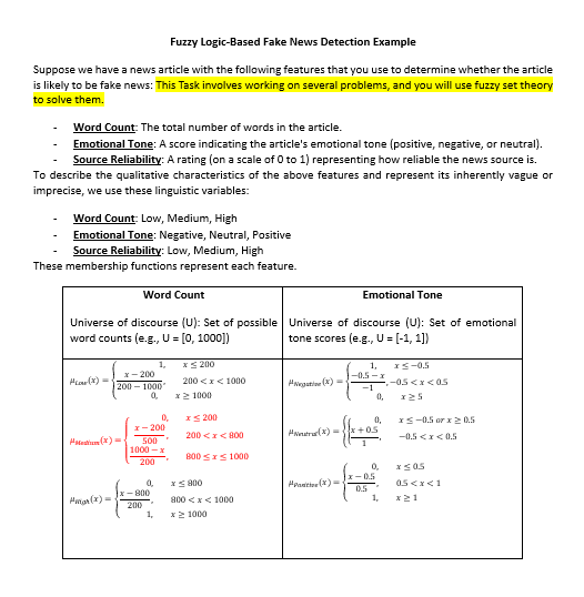 no Ai pleaseFuzzy Logic - Based Fake News