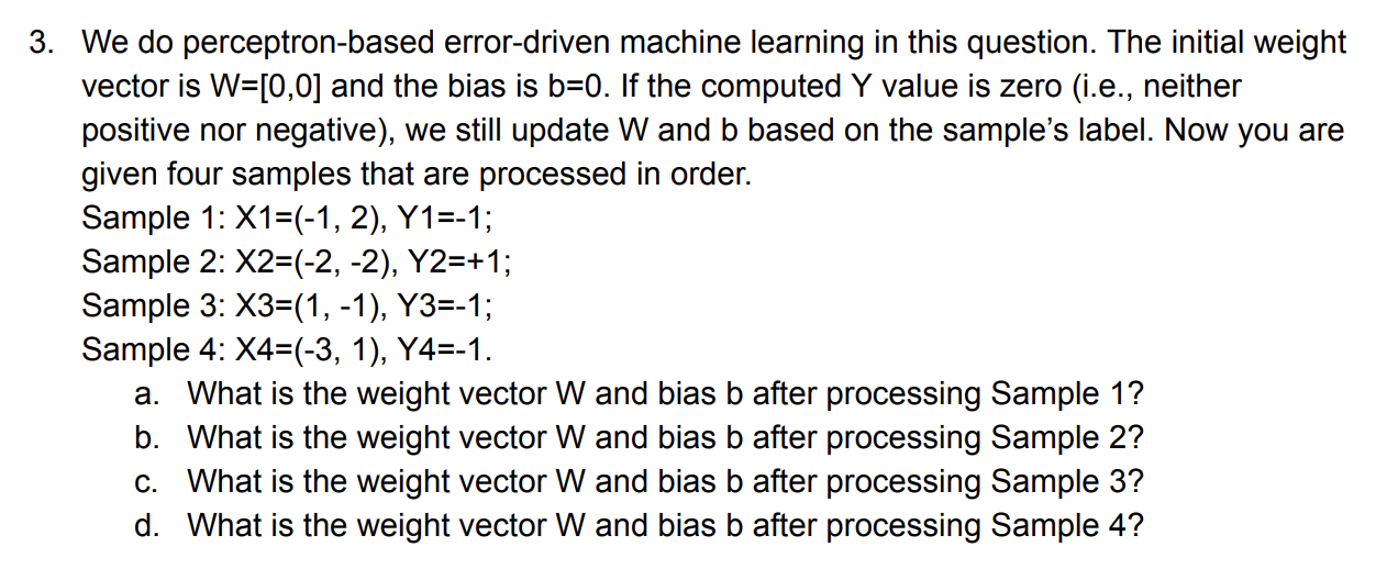 We do perceptron - based error - driven machine