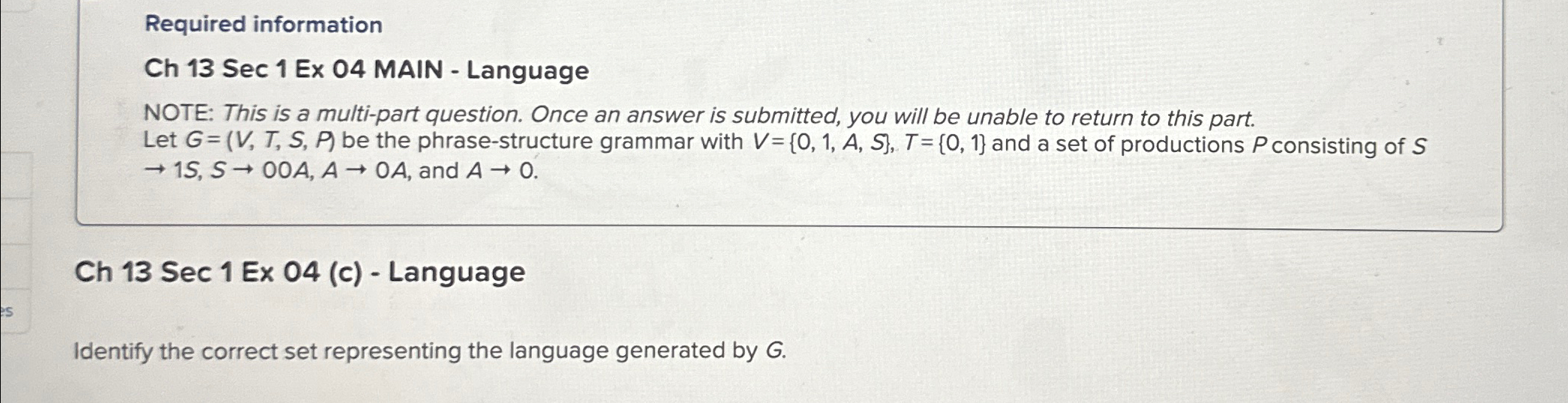 Required information Ch 1 3 Sec 1 Ex 0 4 MAIN -