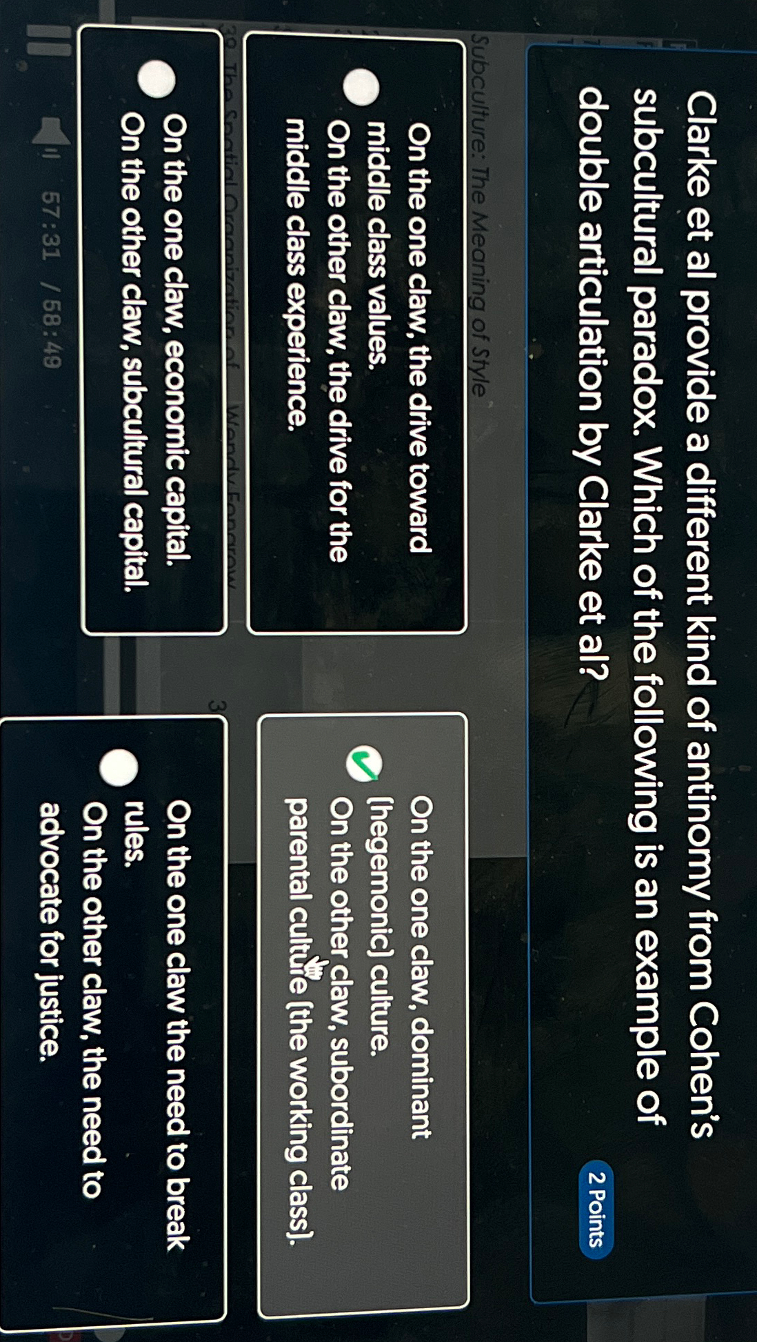 Clarke et al provide a different kind of antinomy