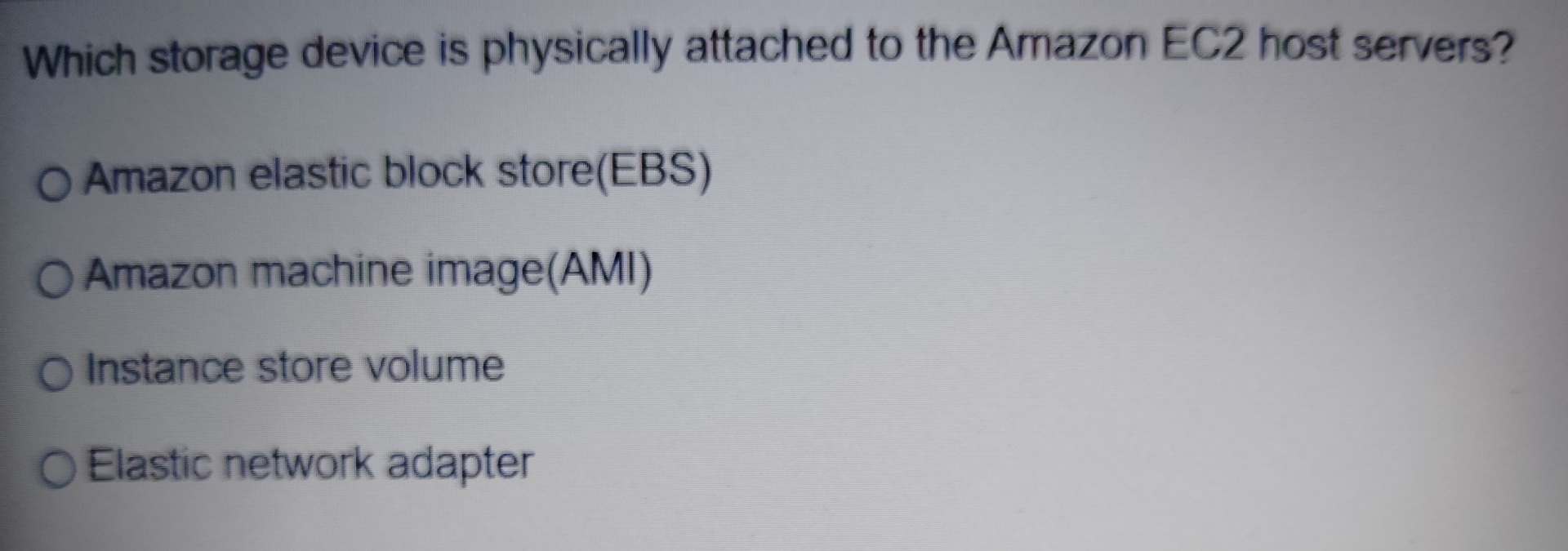 Which storage device is physically attached to