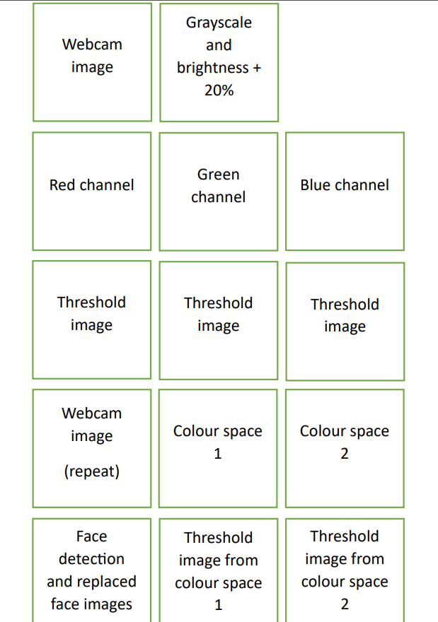  Use P5.js and index.html 1. Load an image using the webcam: