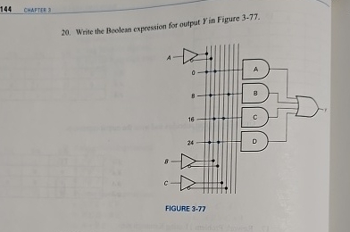 1 4 4 CHAPTEP 3 2 0 . Write the Boolean