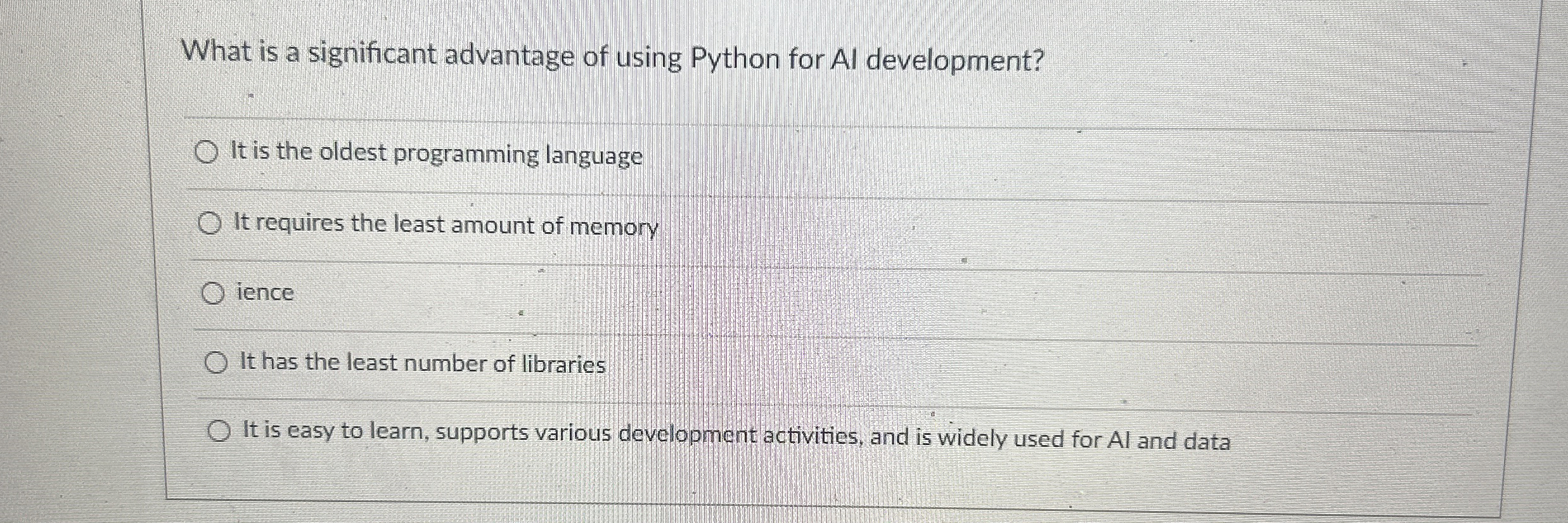 What is a significant advantage of using Python