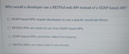 Why would a developer use a RESTful web API