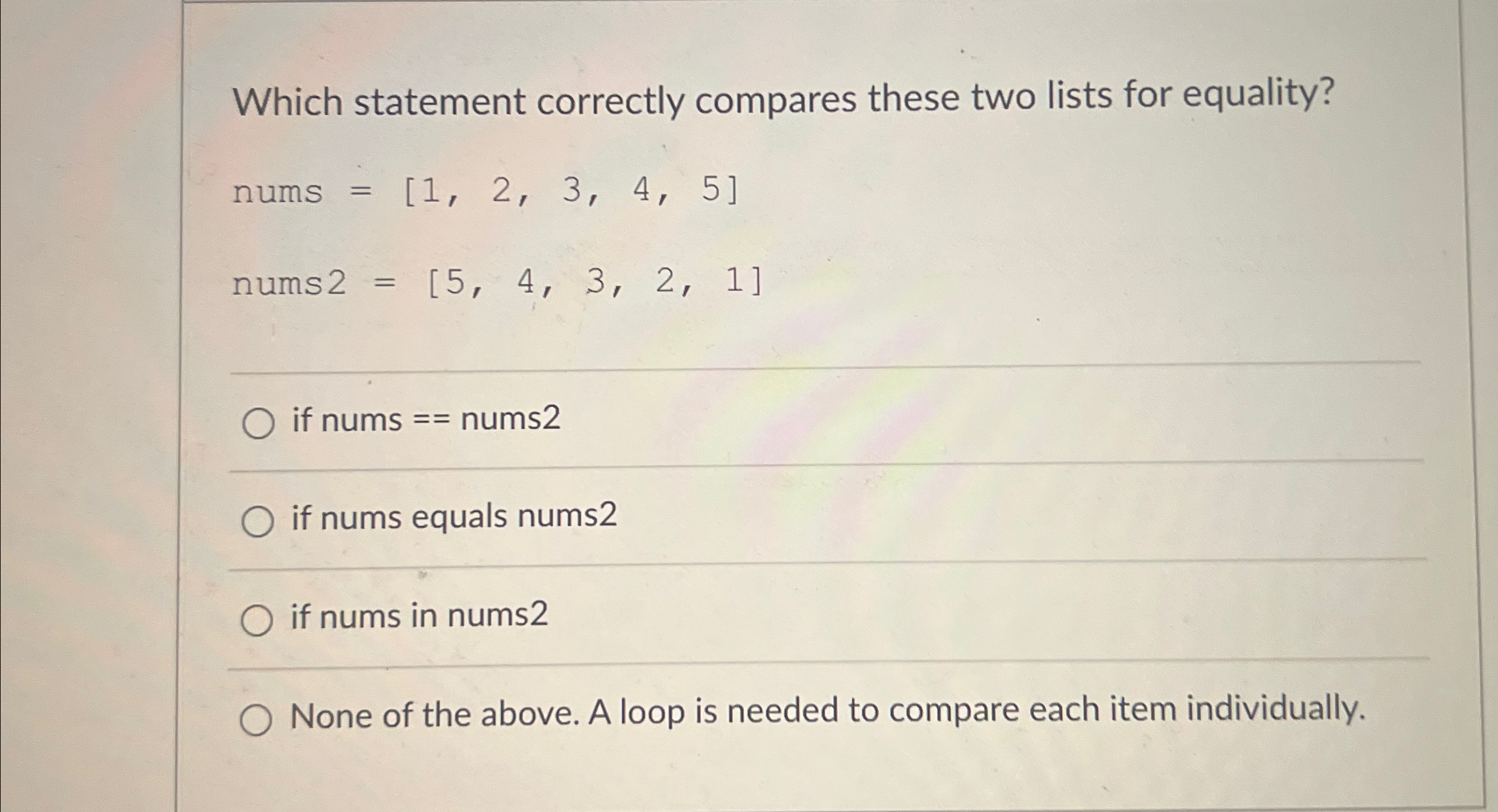 Which statement correctly compares these two