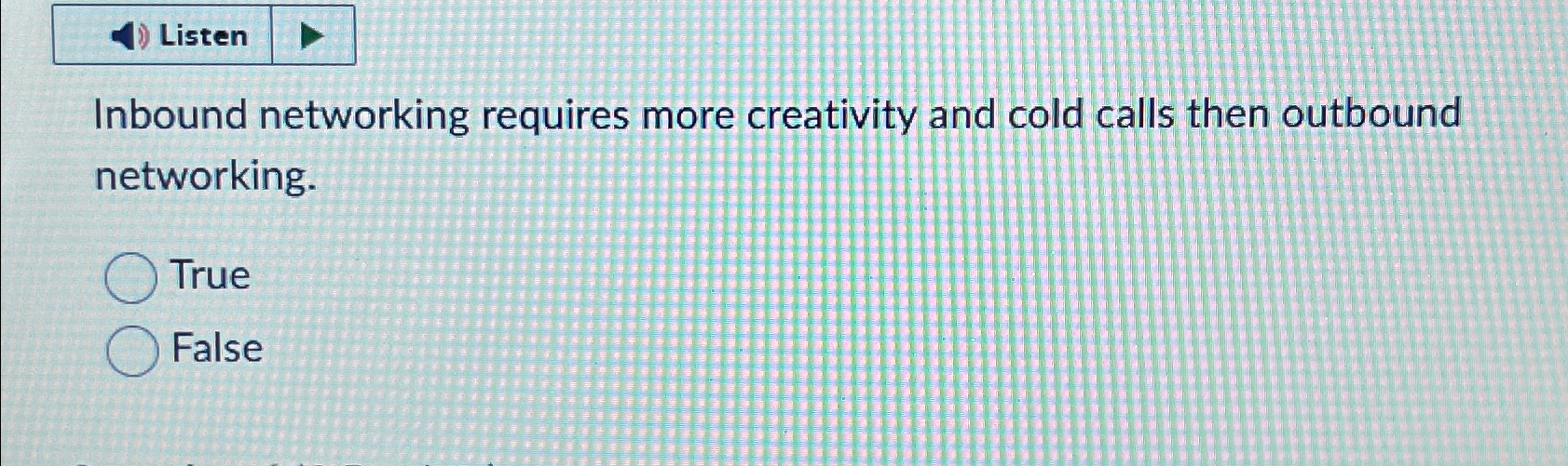 Listen Inbound networking requires more