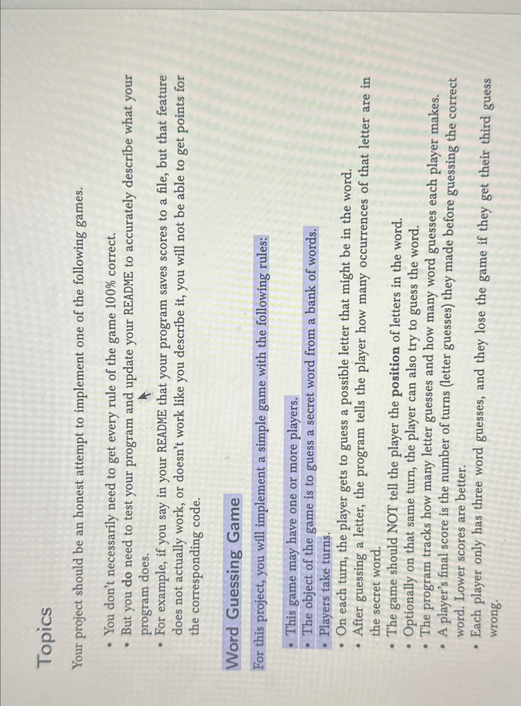 The Consolidation Projects are: opportunities to