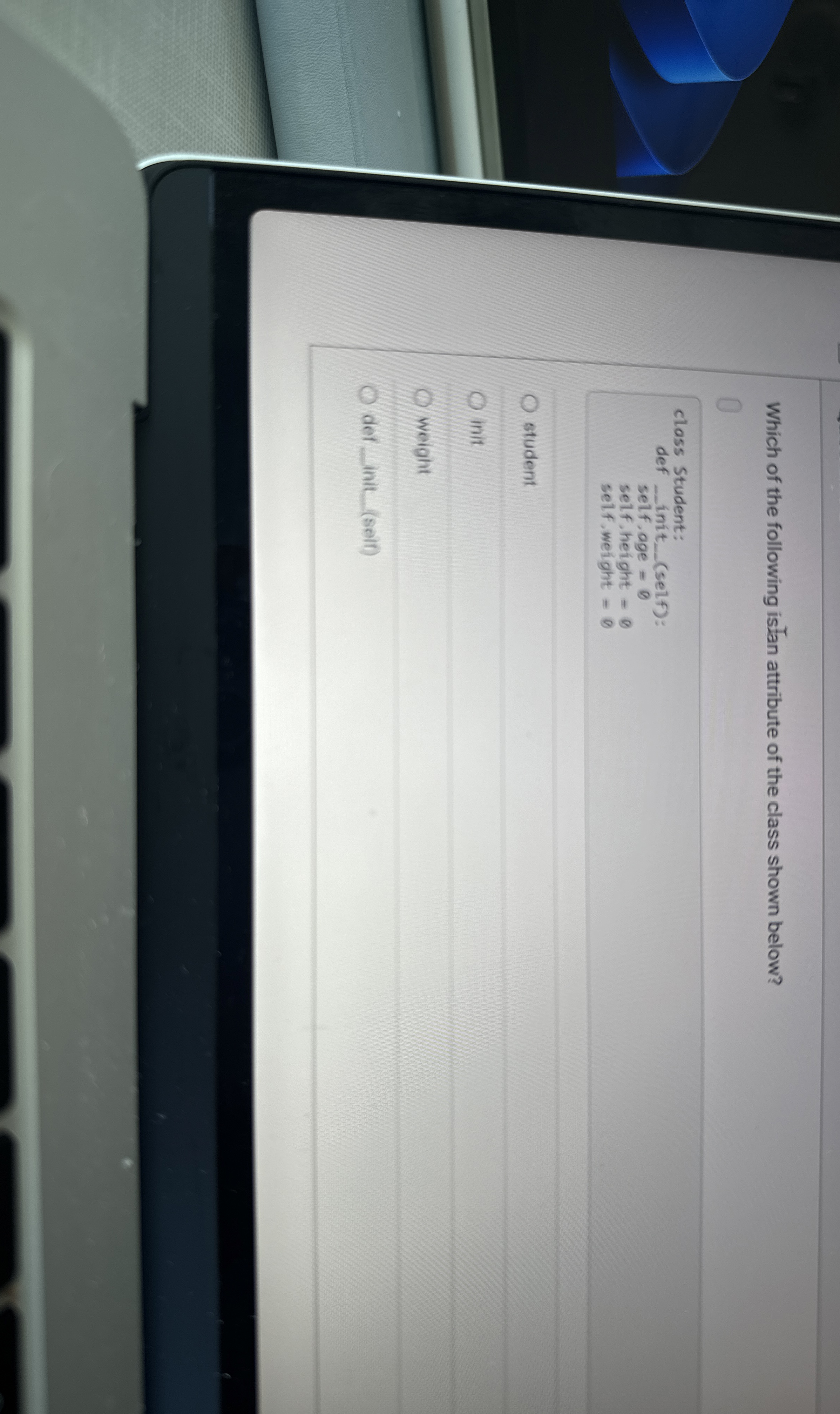 Which of the following islan attribute of the