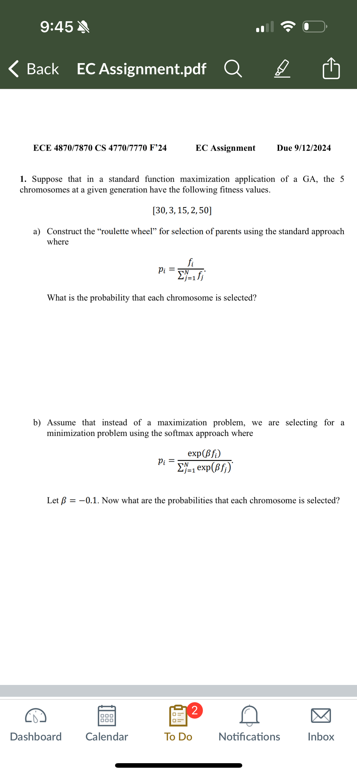 9 : 4 5 Back EC Assignment.pdf ECE 4 8 7 0 / 7 8