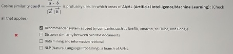 Cosine similarity c o s = ( v e c ( a ) ) * b | (