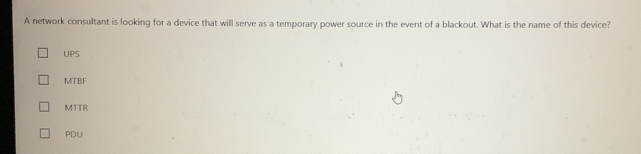 A network consultant is looking for a device that