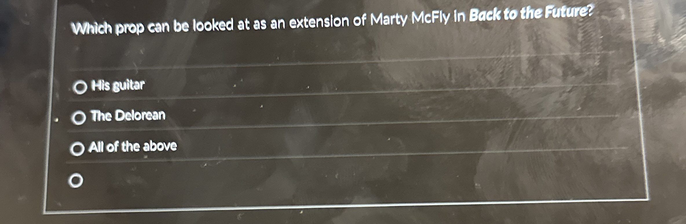 Which prop can be looked at as an extension of