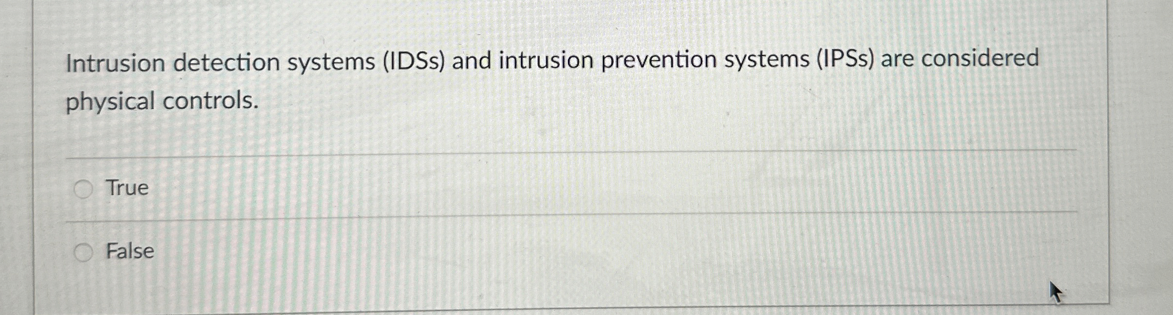 Intrusion detection systems ( IDSs ) and