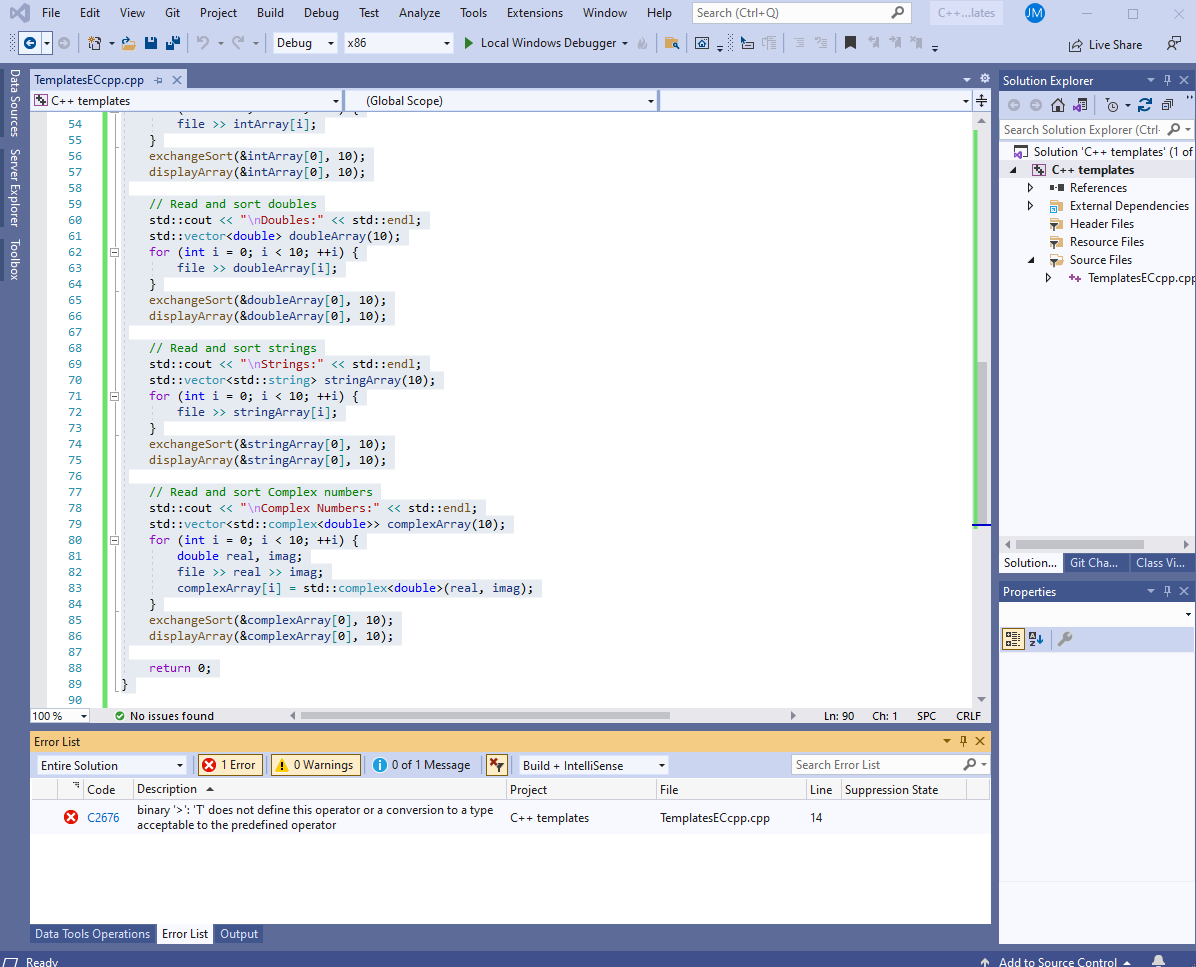 how can I fix the binary error in this code