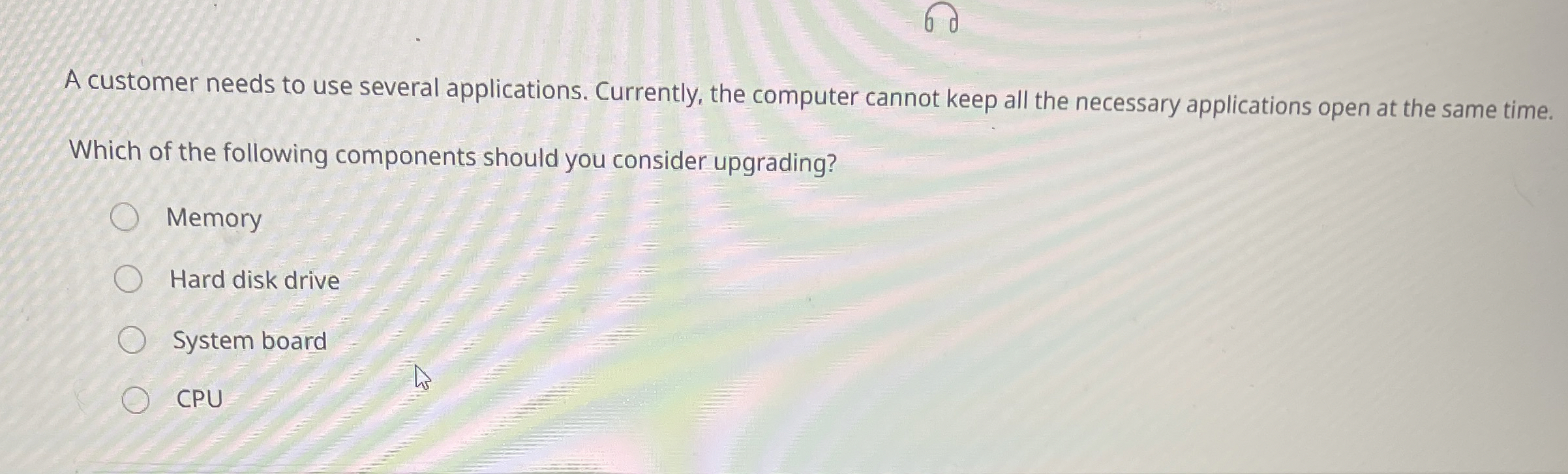 A customer needs to use several applications.