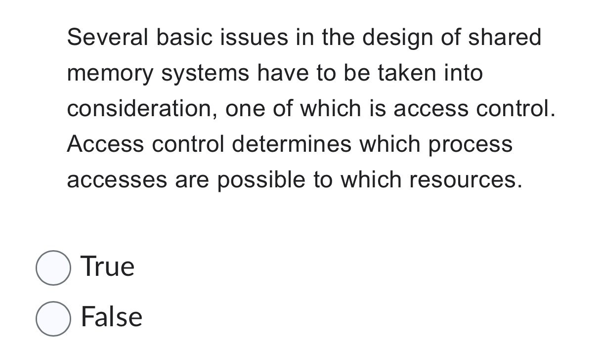 Several basic issues in the design of shared