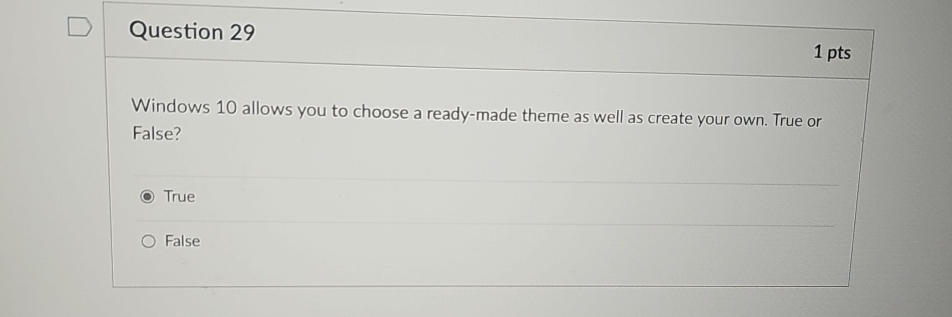 Question 2 9 1 p t s Windows 1 0 allows you to
