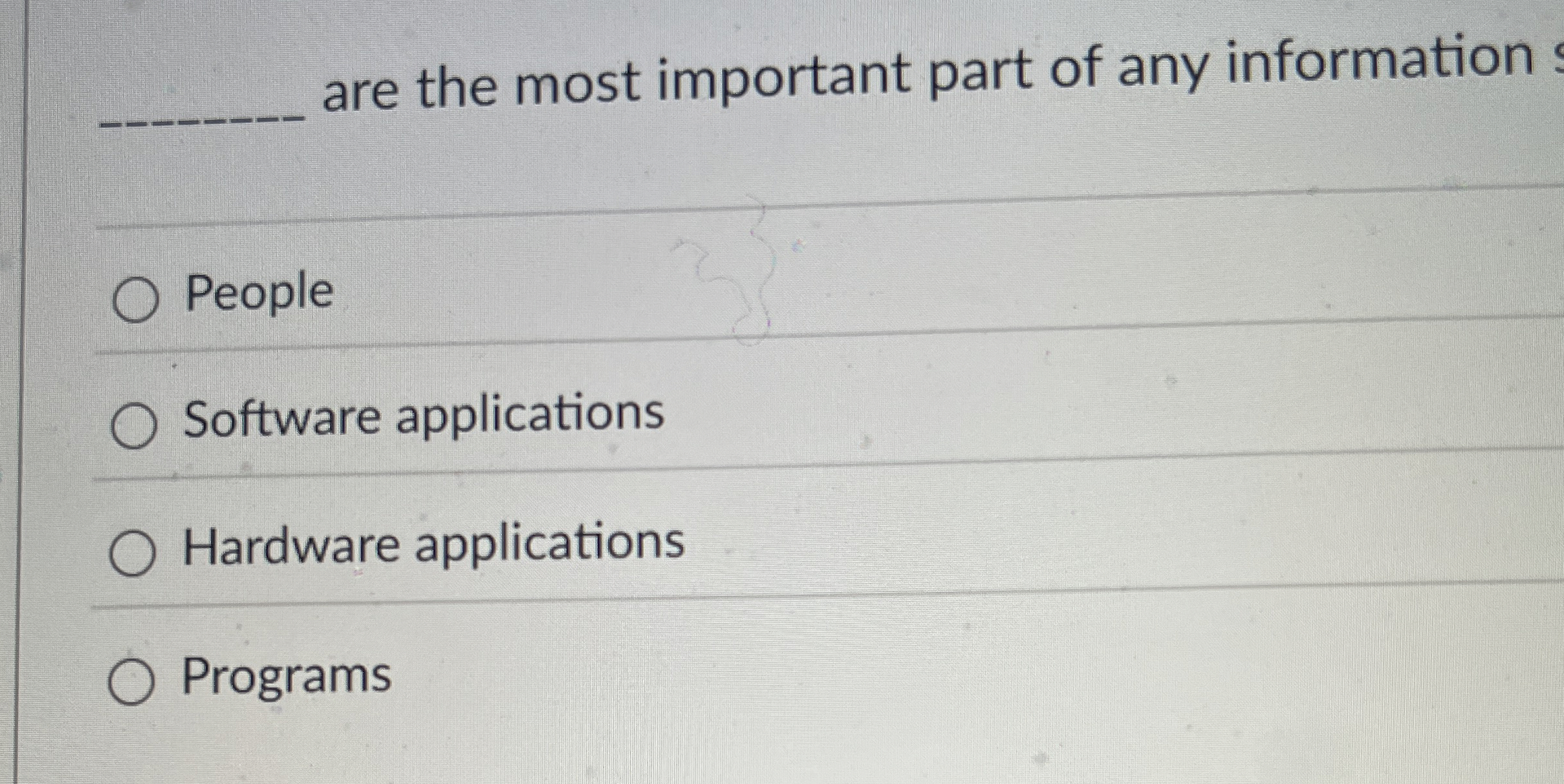 q , are the most important part of any