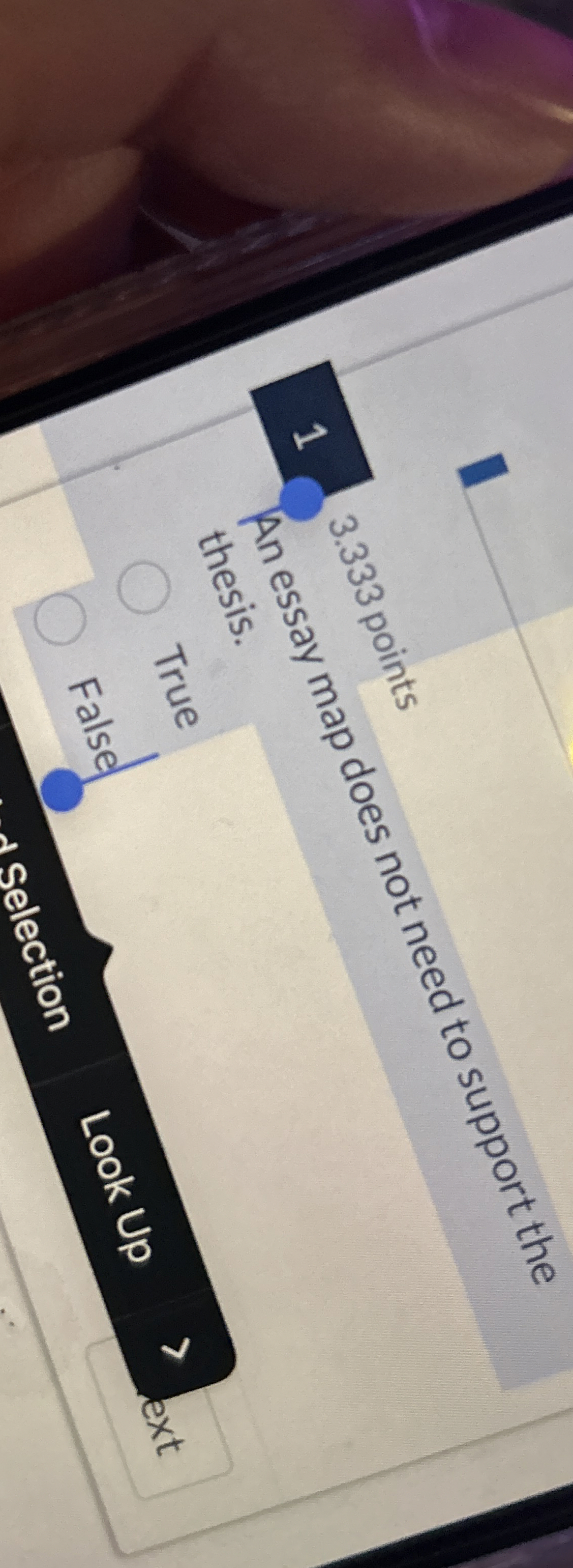 1 Anessay map does not need to support the 3 . 3