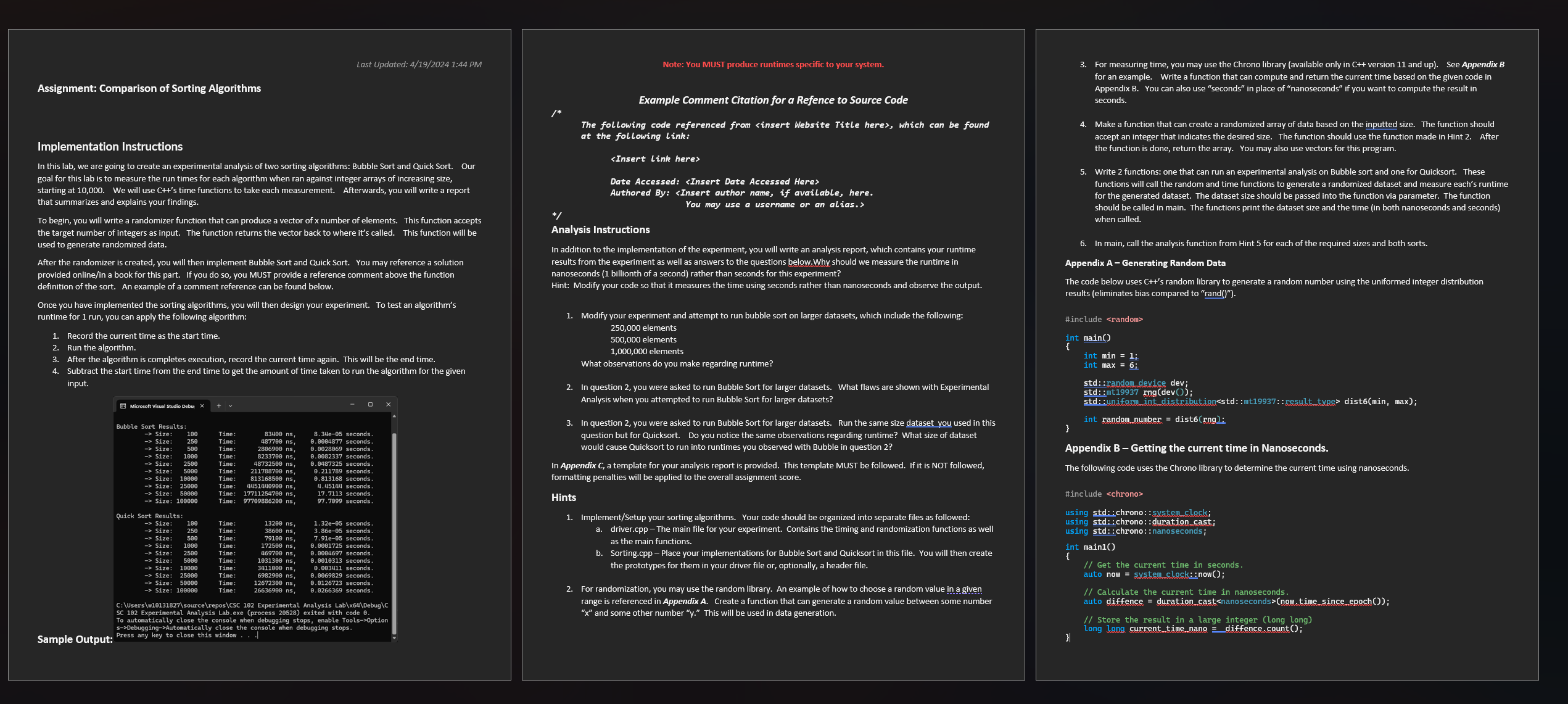 I have my driver file figured out, but struggling