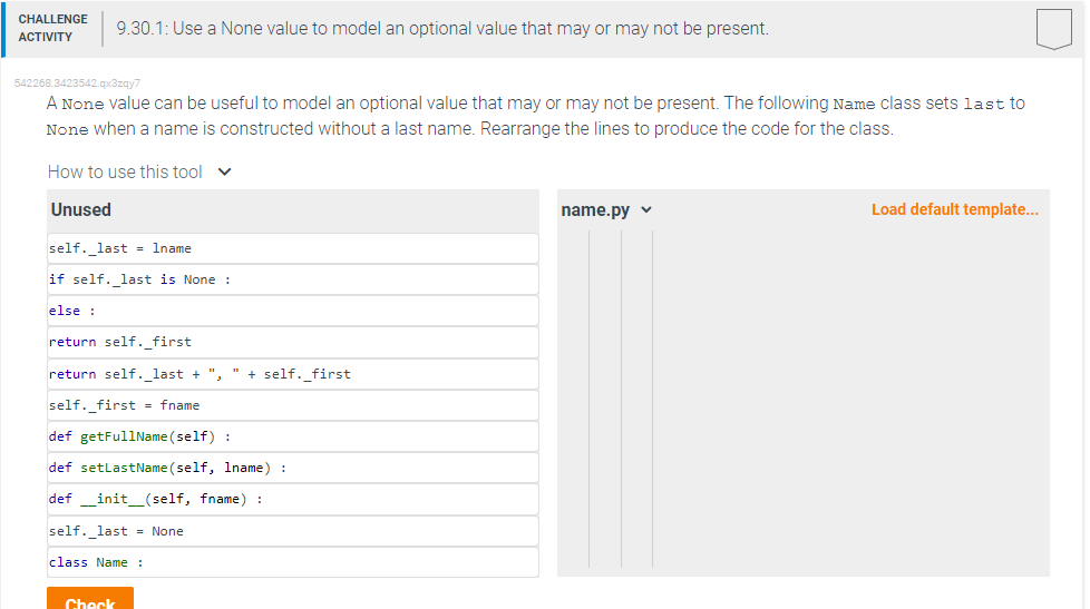 A None value can be useful to model an optional