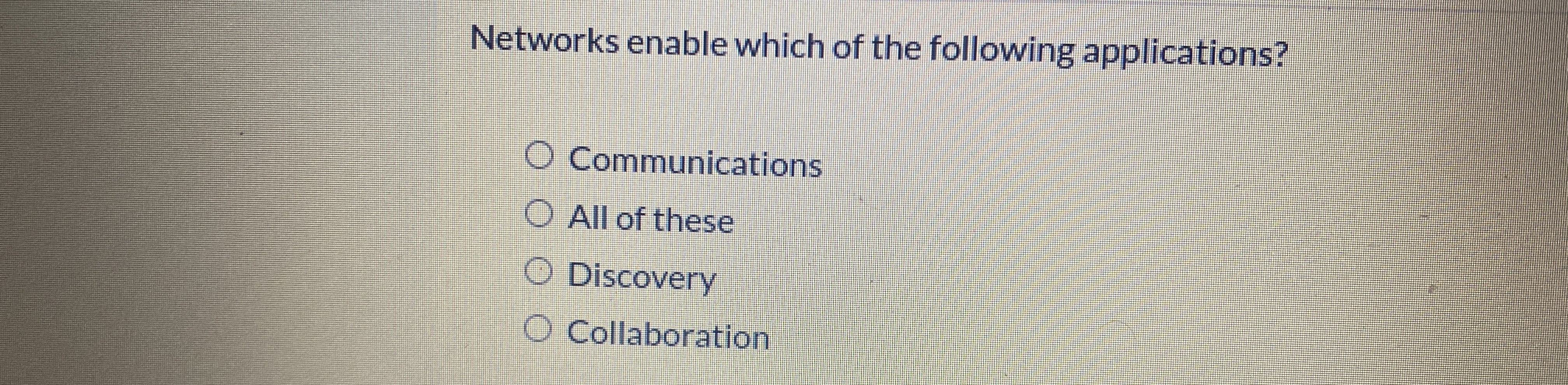 Networks enable which of the following