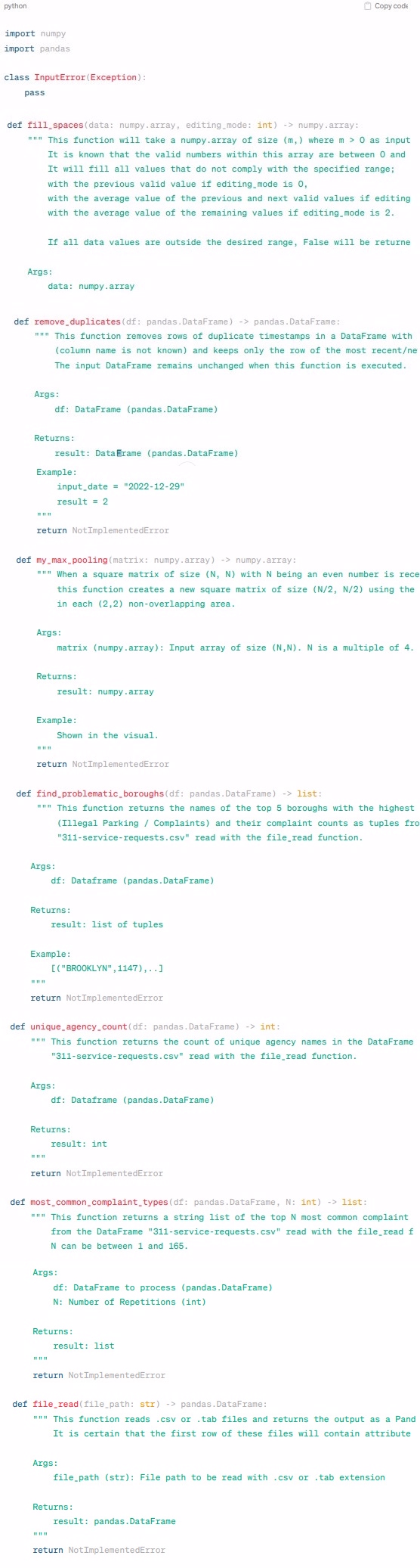 Please write Python code in an original and